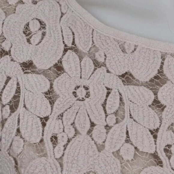 Marc Cain Lace Bodice Dress  Blush Pink Floral US Size 4 - Picture 7 of 15